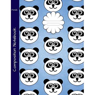 Imagem de Panda Composition Notebook: College Ruled Book to write in for school, take notes, for kids, teens, students, teachers, homeschool, Cartoon Panda Bear Cover