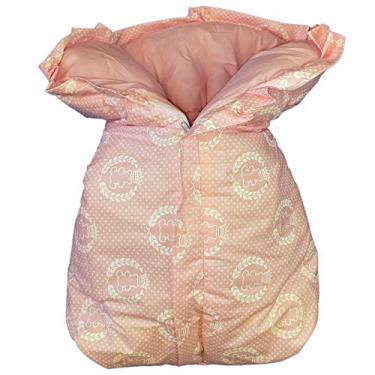 Imagem de Cobertor Saco Manta para Bebê Analu Kids 60x40x14cm - Estampa Urso Coroa Rosa