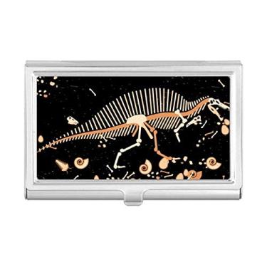 Imagem de Porta-cartões de visita com ossos de grama de dinossauro, porta-cartões