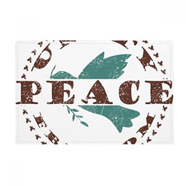 Imagem de DIYthinker Oliveira Branch Peace Freedom Symbol Tapete antiderrapante para porta de banheiro