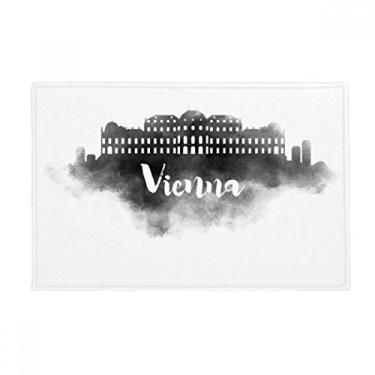 Imagem de DIYthinker Vienna Austria Landmark Ink Tapete antiderrapante para porta de banheiro