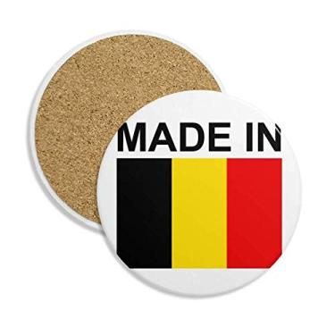 Imagem de Caneca de porta-copos feita na Bélgica com proteção de mesa, pedra absorvente