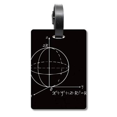 Imagem de Matemática Kowledge Sphere Equation Bagagem Etiqueta Cartão de Bagagem Scutcheon Etiqueta