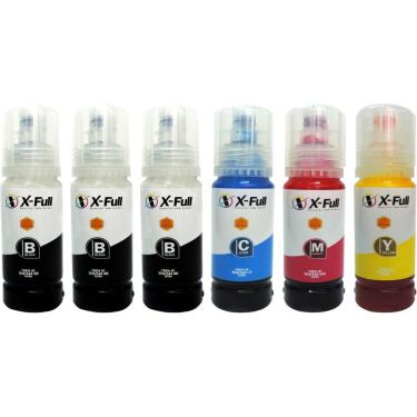 Imagem de 6 Garrafas de Tinta Para Impressoras L3250 L3150 L3210 L3110 L1250 Refil 544