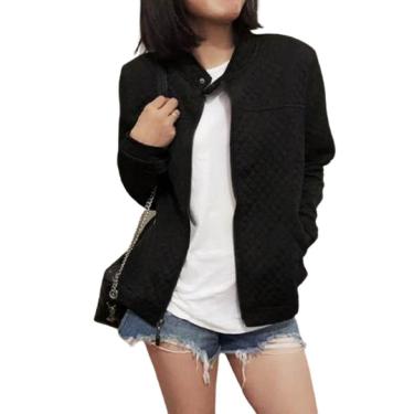 Imagem de Jaqueta Metelasse Casual Com Zíper Inverno Feminina-Feminino