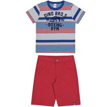 Imagem de Conjunto Infantil Boca Grande Camiseta E Bermuda Masculino-Masculino