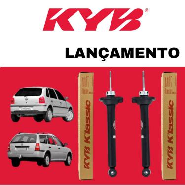 Imagem de Par Amortecedor Volkswagen Gol G2 G3 G4 Traseiro Kayaba Linha Klassic     