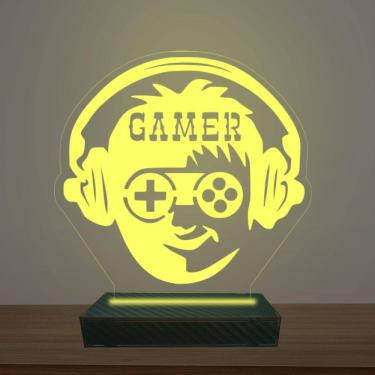 Imagem de Luminária Led 3d Gamer Abajur Luxo