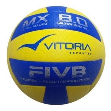 Imagem de Bola Volei Oficial Vitoria Mx 8.0 Ultra Macia Pu Microfibra