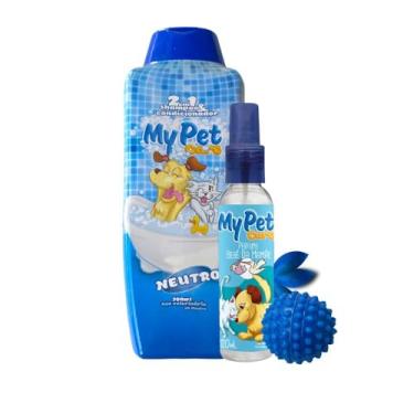 Imagem de MY PET BRASIL Kit Bebe Da Mamãe My Pet Care Para Cachorros Shampoo Para Cães Limpinho E Cheiroso Perfume Para Cachorros Brinquedo Brincalhão Bolinha Cravinho Shampoo 700Ml Perfume 120Ml Bolinha Cravinho