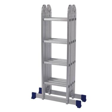 Imagem de Escada Articulada 4x4 Com Plataforma Em Alumínio Mor