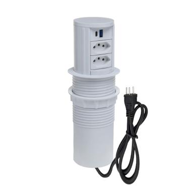 Imagem de Torre Multiplug Automático 2 Tom 10a + 2usb (a+c) + Indução
