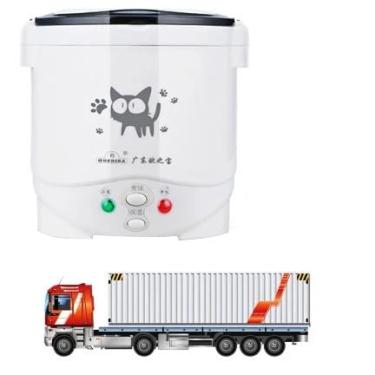 Imagem de Panela Elétrica de Arroz para Viagem de Caminhão 24V e Carro 12V Mini Fogão De Arroz Elétrico Portátil Panelas Para Caminhão e Carro (Caminhão 24V)