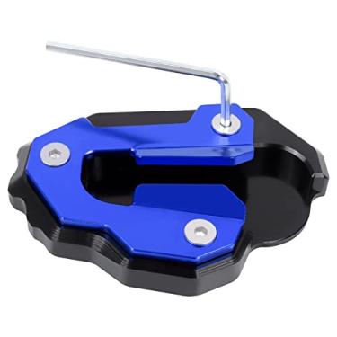 Imagem de Worldmotop Almofada de suporte de motocicleta ampliador de extensão lateral de substituição para HONDA Goldwing 1800 GL 1800 F6B GL1800 2020 2021 2022 (azul 2)