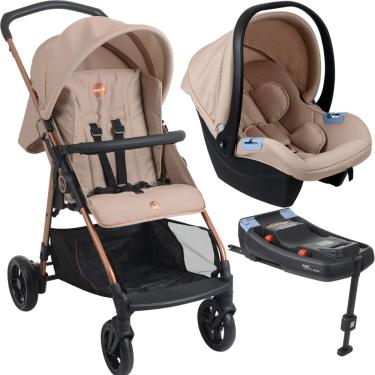 Imagem de Carrinho com Bebe Conforto Base ISOFIX Burigotto Lui Mon Amour