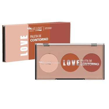 Imagem de Paleta Contorno Trio Max Love Cor 3 - Definição Facial Profissional, Maquiagem que Esfuma Fácil, Custo-Benefício, Peles Morenas e Negras