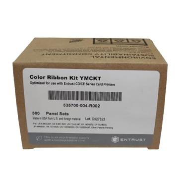 Imagem de Ribbon Entrust Colorido Ymckt 535700-004-R002 P/Impressora CD800 com 500 Impressões