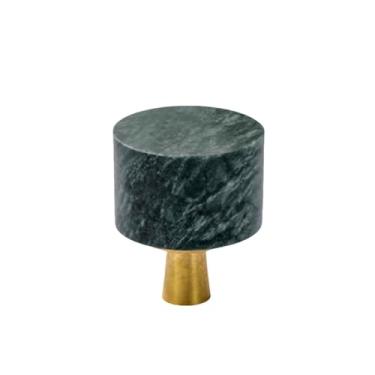 Imagem de Puxador de móveis de cristal branco para gaveta, cômoda, guarda-roupa de latão, maçaneta de pedra, verde 25mm a