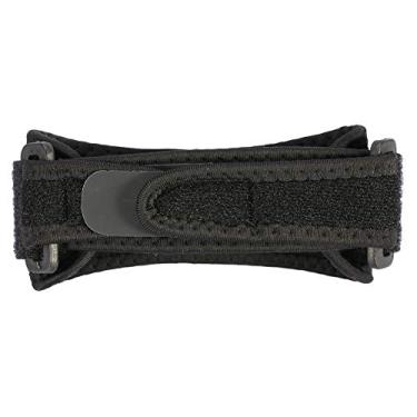 Imagem de Joelheira, Respirável Com Almofada Antivibração, Compressão para Alívio Dor, Adequada para Futebol, Basquete, Pano OK + Silicone, Preto, Unissex