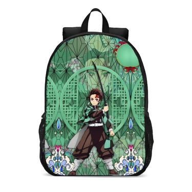 Imagem de Mochila Escolar Infanto Juvenil Anime Demon Slayer Tanjiro Novidade 0088-Unissex