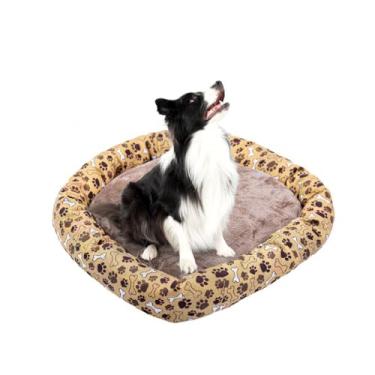 Imagem de Cama Pet Pequena e Grande Caminha de Cachorro P e G (GRANDE - 70x70cm, BEGE)