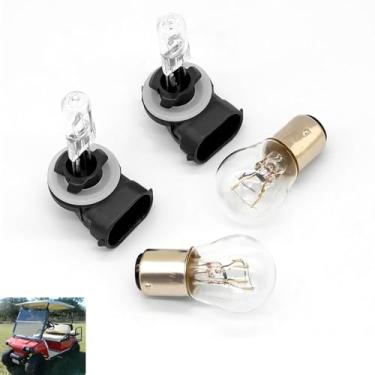 Imagem de Drive-up Kit de lâmpada de carrinho de golfe para carro de clube DS 1999-up, lâmpada de farol de halogêneo 37W 1019881-01, lâmpada traseira 1011582