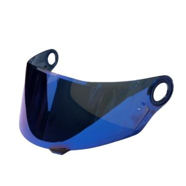 Imagem de Viseira Para Capacete Espelhada Ls2 FF358 FF392 FF396 FW3 GT Anti Risco Helt Texx Mormaii (Azul)
