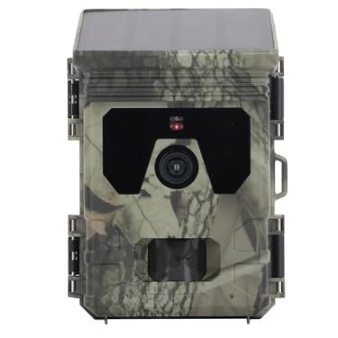 Imagem de Câmera de Trilha Solar ABS 4K 50 MP Câmera de Jogo de Rastreamento Ativado por Movimento HD Visão Noturna IP65 Gravação de Loop à Prova D'água para Caça 90 Graus