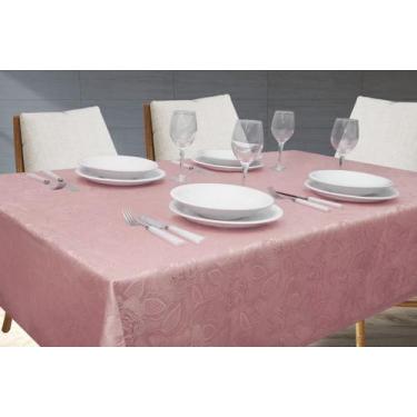 Imagem de Toalha de Mesa Jacquard 100x100 Admirare, Rosê