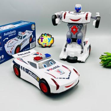 Imagem de Carrinho Polícia 2 em 1 Autobots Bate E Volta C/ Luz E Som - Toy King