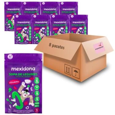 Imagem de Kit 8und Sopa de Legumes brocolis e letrinhas MEXIDINHA 90g