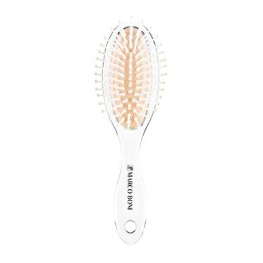 Imagem de Escova De Cabelo Pequena Oval Coleção Diamond Marco Boni, Transparente