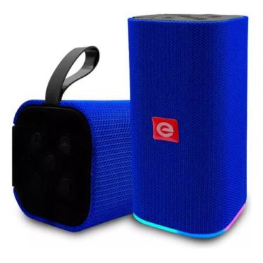 Imagem de Caixa De Som Bluetooth 5.0 Portatil Potente Radio Fm Usb Led - Exbom, 