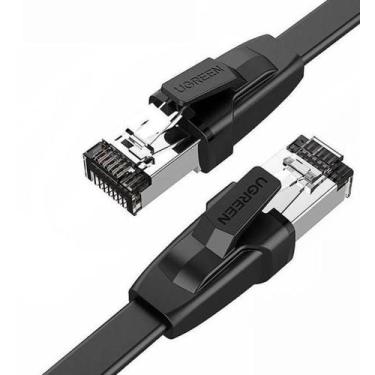 Imagem de Cabo De Rede Categoria 8 Flat 0,5M 2000Mhz 40Gbps Blindado - Ugre