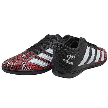Imagem de Chuteira Futsal Futebol de Salão Tênis Indoor Runway Preta Cor:Preto;Tamanho:35