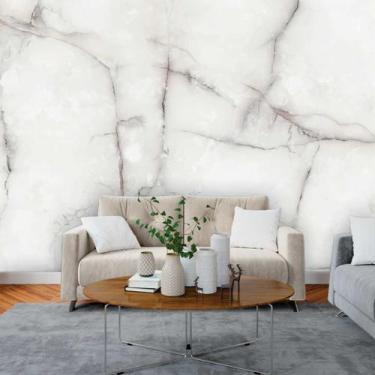 Imagem de Papel de Parede Painel 3D Mármore Carrara Branco 3M Auto Colante Laváv