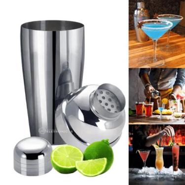 Imagem de Coqueteleira Inox Bar Drinks Bebidas E Caipirinha 500ml Profissional D