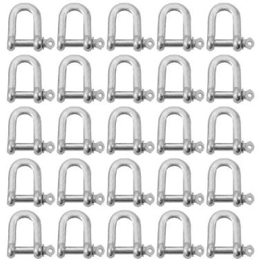 Imagem de Manilha Reta Cabo De Aço 3/8'' 2,0004 25 Unidades - Nord