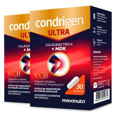 Imagem de Kit 2 Condrigen Ultra Colágeno Tipo 2 + MDK Maxinutri 30 Cápsulas