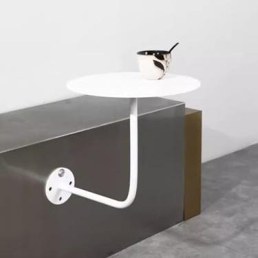 Imagem de Mesa de bistrô, mesa de bar redonda, mesa lateral de ferro forjado, mesa de coquetel, criativa, lazer, café, chá, sofá, mesa de jantar, sobremesa, branca