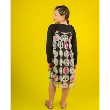Imagem de Vestido Sobreposição Tule "Emoções" - Saia de Filó, 10, Estampado