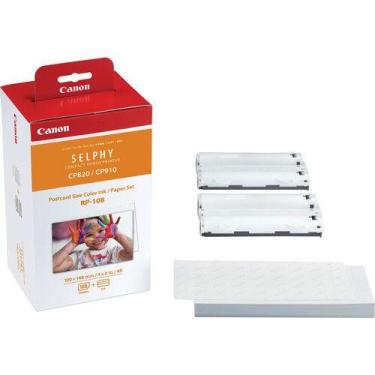 Imagem de Kit de papel e tinta colorida canon rp-108in
