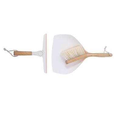 Imagem de Kit escova de bambu e rodo de pia off-white - Oikos, U, OFF WHITE