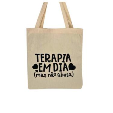 Imagem de Bolsa Ecobag  100% algodão Estampa Terapia - CARIOCA MAIS