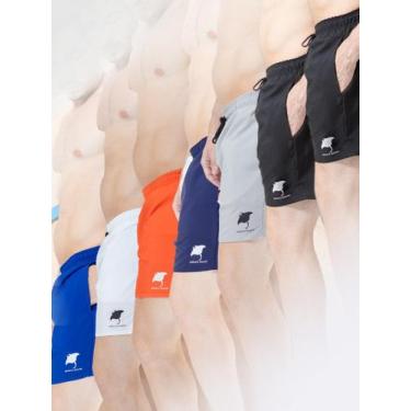 Imagem de Kit 7 Short Praia Mauricinho Tactel com Bolso e elastano Plus Size  - 