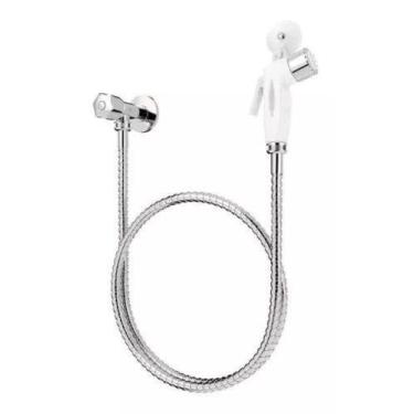 Imagem de Ducha higienica abs cromada branca 10904 - Imperio Hidro