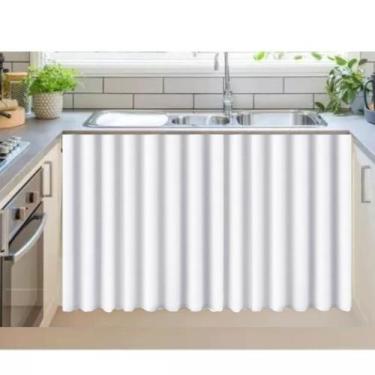 Imagem de Cortina para pia de cozinha/balcao 1,40x0,80 - J&C ACESSÓRIOS PARA COR
