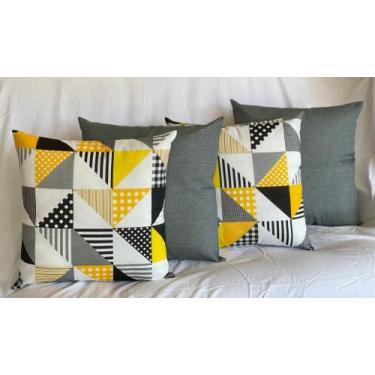 Imagem de Kit 6 Capas Almofadas Lindas Decorativas Sala Sofá C/ Ziper - JH Enxov