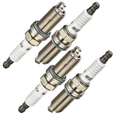 Imagem de BDFHYK Conjunto de 4 velas de ignição Iridium compatível com A4 200 Dart Civic Santa Fe Cherokee Compass Forte NX300 C230 Eclipse Altima ProMaster City tC Impreza Avalon Golf S60 Substituição para