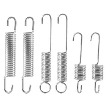 Imagem de AICARS Mola universal de suporte de motocicleta 101 mm/104 mm/81,5 mm de aço inoxidável para motocicletas, bicicletas, mini bicicletas, motos sujas, scooters - pacote com 6